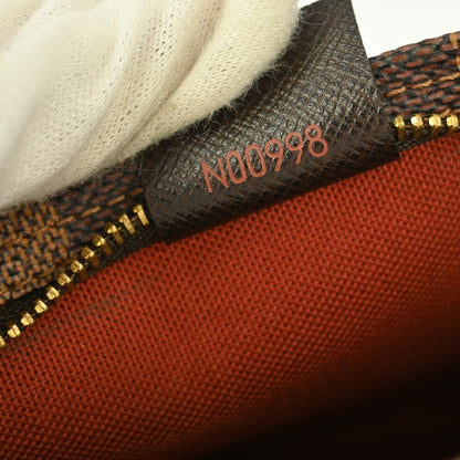 Louis Vuitton Trousse Make Up Bag Damier Canvas, BROWN, CANVAS, Clutche & pouche