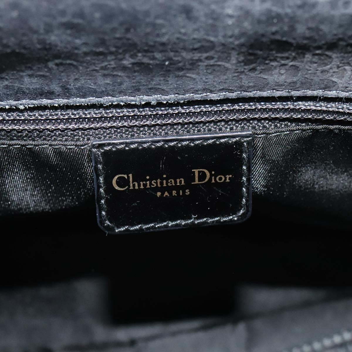 Christian Dior Vintage Trotter Horizontal Tote Canvas, BLACK, CANVAS, Tote bag