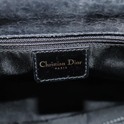 Christian Dior Vintage Trotter Horizontal Tote Canvas, BLACK, CANVAS, Tote bag