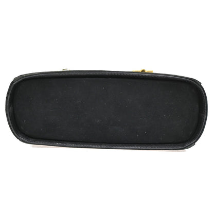 Salvatore Ferragamo Gancini handbag Suede, BLACK, SUEDE, Handbag