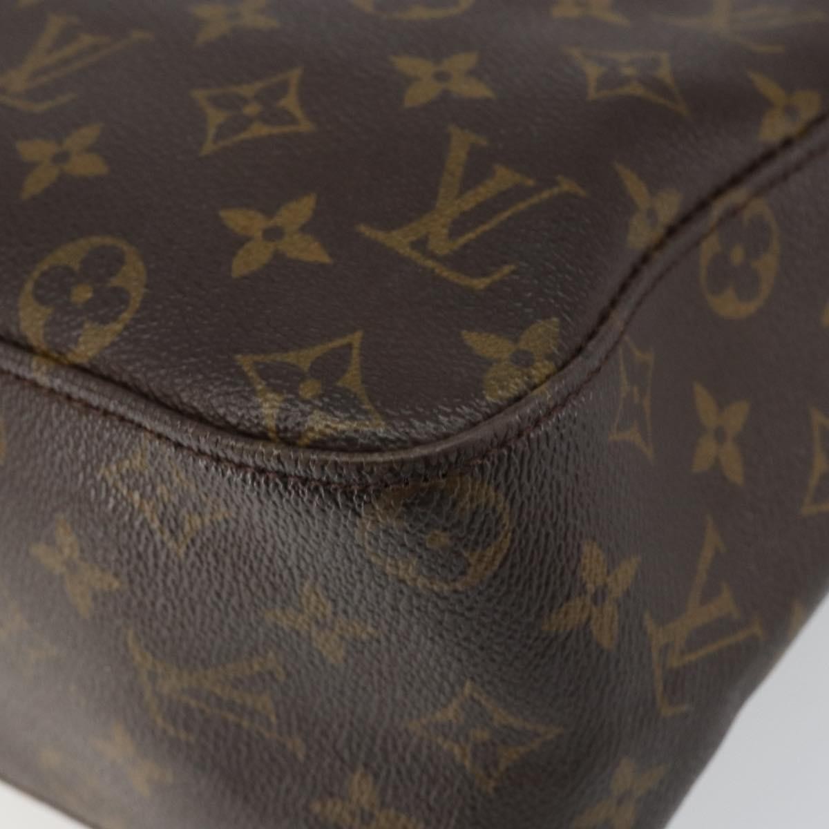 Louis Vuitton Looping Handbag Monogram Canvas, BROWN, CANVAS, Handbag