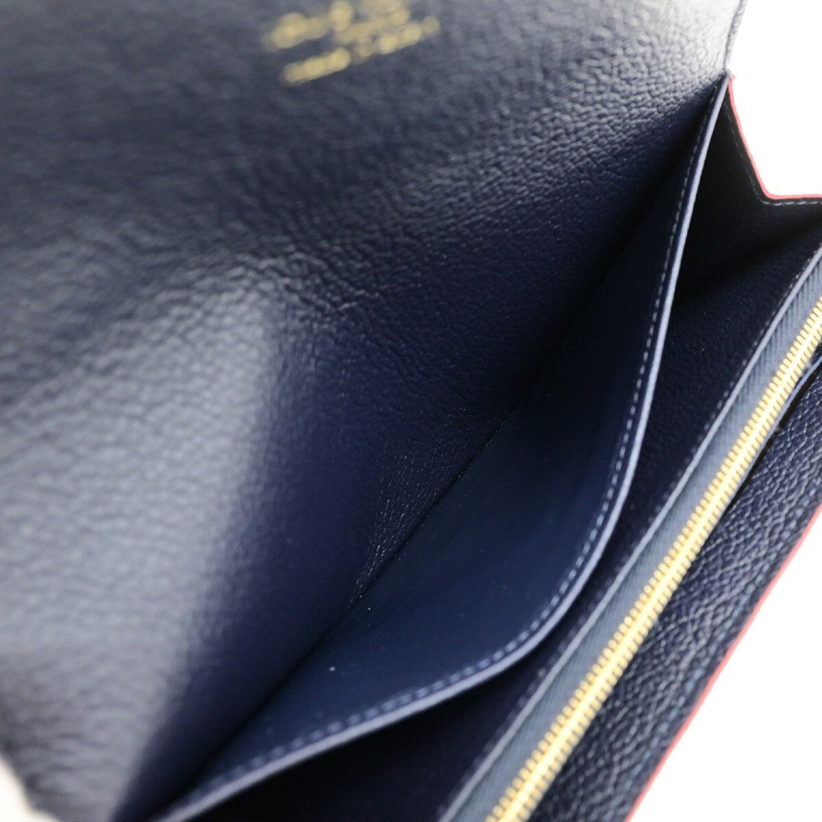 Louis Vuitton Sarah Wallet NM Monogram Empreinte Leather, NAVY, LEATHER, Wallets