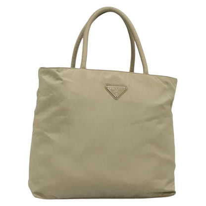 Prada Vintage Zip Tote Tessuto, BEIGE, NYLON, Tote bag