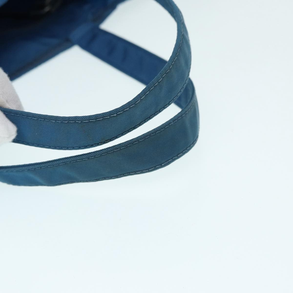 Prada Robot Open Tote Tessuto, BLUE, NYLON, Tote bag