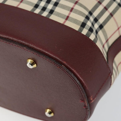 Burberry Nova Check Tote Canvas and Leather, BEIGE, CANVAS, Tote bag