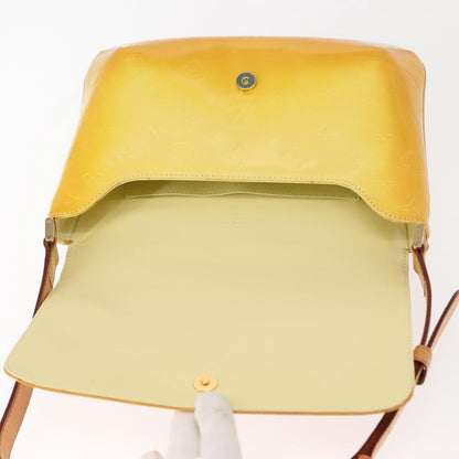 Louis Vuitton Thompson Street Handbag Monogram Vernis, YELLOW, PATENT_LEATHER, Shoulder bag