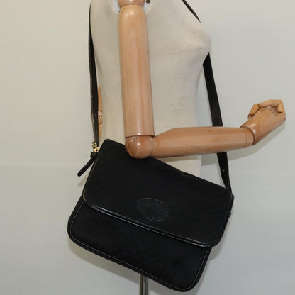 Loewe Flap Messenger Bag Canvas, BLACK, CANVAS, Shoulder bag