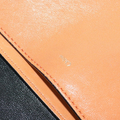 Chloe Elsie Shoulder Bag Perforated Leather, ORANGE, LEATHER, Shoulder bag