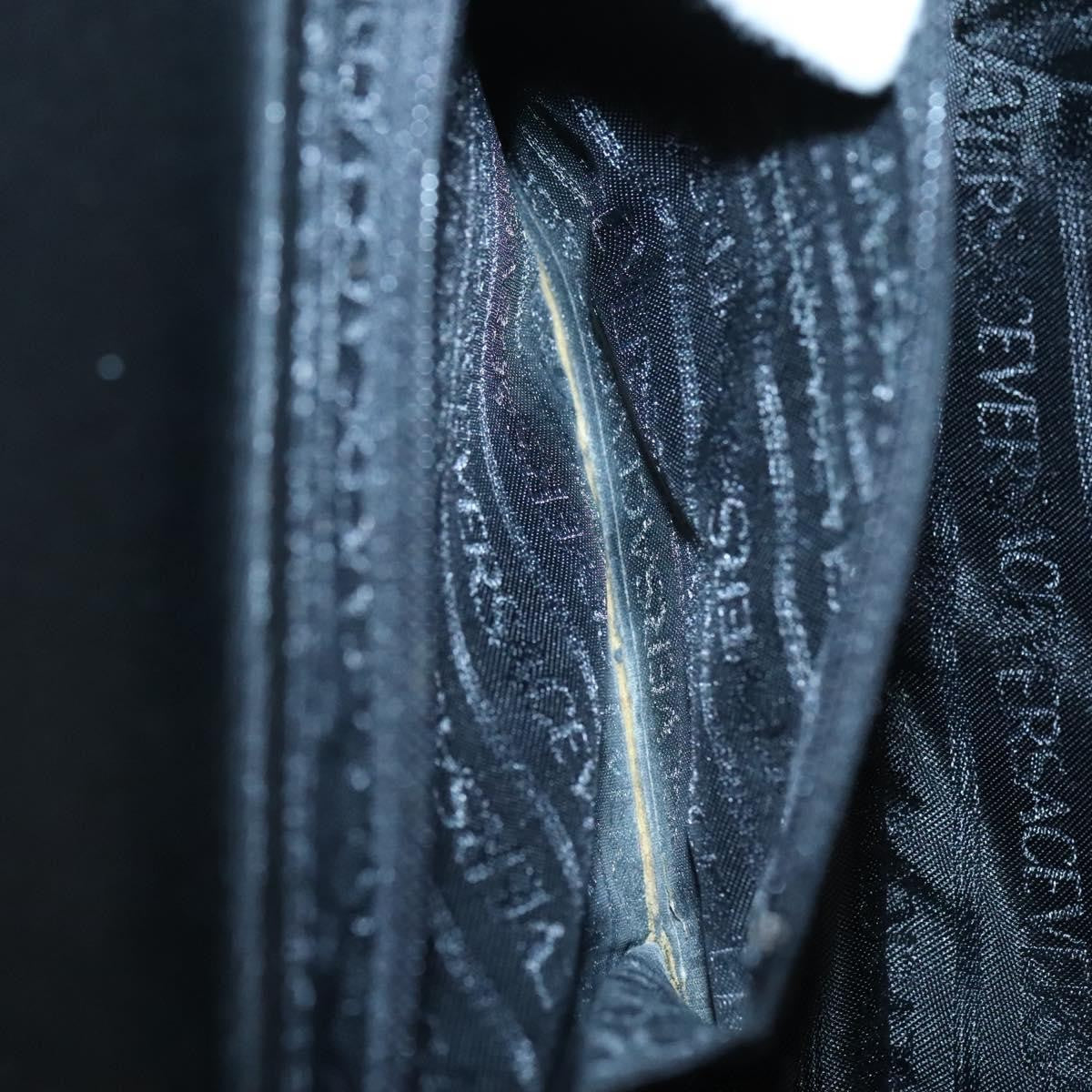 Versace Vintage Box Handle Bag Patent, BLACK, PATENT_LEATHER, Handbag