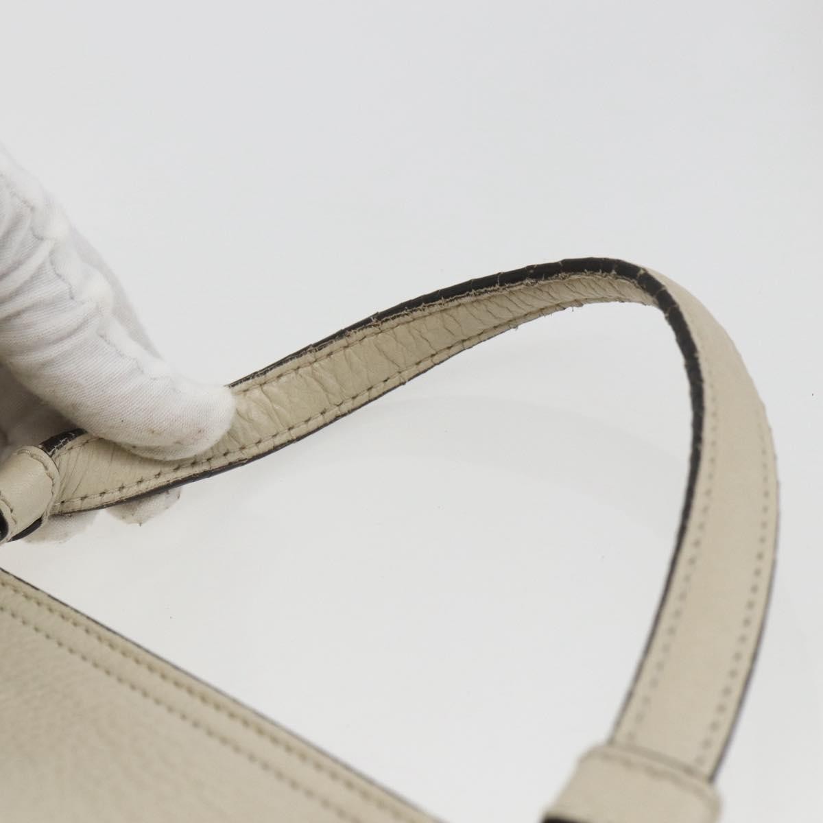 Gucci Bamboo Daily Top Handle Bag Leather, WHITE, LEATHER, Handbag