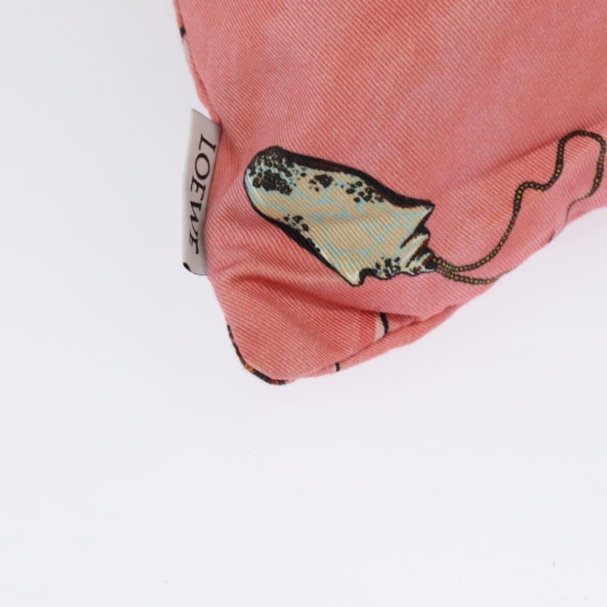 Loewe Drawstring Pouch Printed Canvas, PINK, CANVAS, Clutche & pouche