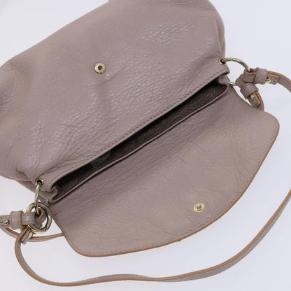 Chloe Lily Shoulder bag Leather, BEIGE, LEATHER, Shoulder bag
