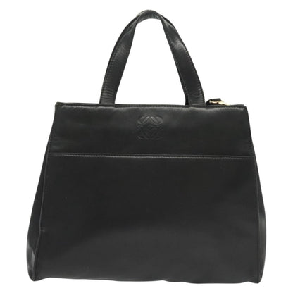 Loewe Anagram handbag Leather, BLACK, LEATHER, Handbag