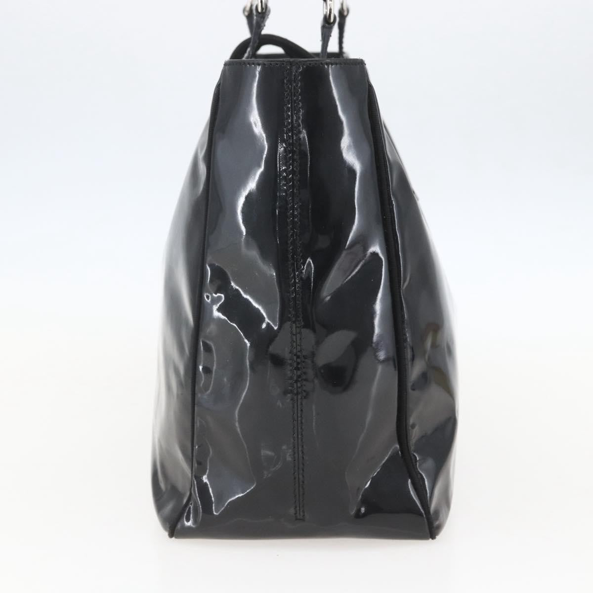 Salvatore Ferragamo Vintage Tote bag Patent Leather, BLACK, PATENT_LEATHER, Tote bag