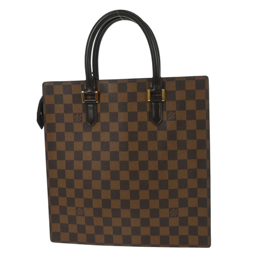 Louis Vuitton Venice Sac Plat Bag Damier, BROWN, CANVAS, Tote bag