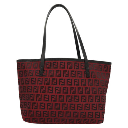 Fendi Zucca Tote bag FF motif, RED, CANVAS, Tote bag
