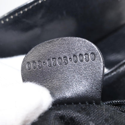 Gucci Vintage Bamboo Backpack Leather, BLACK, LEATHER, Backpack