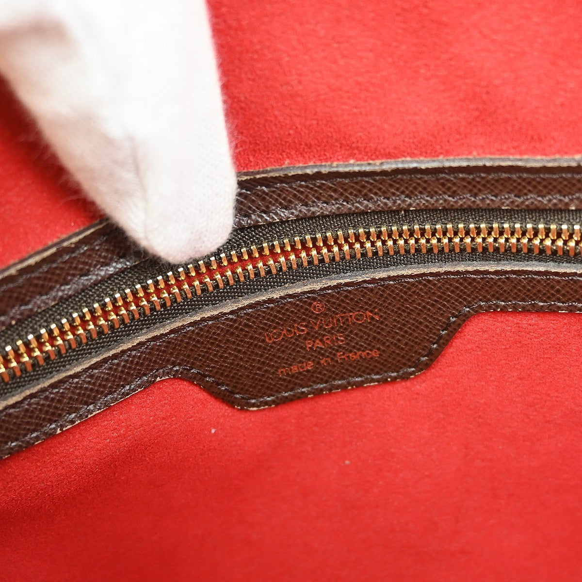 Louis Vuitton Triana Bag Damier, BROWN, CANVAS, Handbag