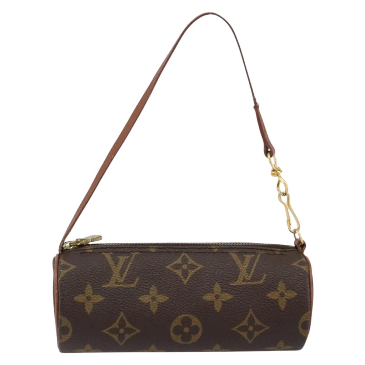 Louis Vuitton Papillon Pochette Monogram Canvas, BROWN, CANVAS, Clutche & pouche