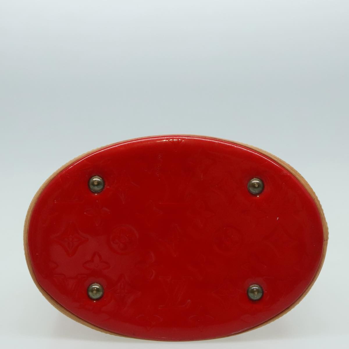 Louis Vuitton Bucket Bag Monogram Vernis, RED, PATENT_LEATHER, Handbag