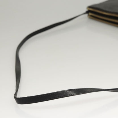 Celine Trio Crossbody Bag Leather, BLACK, LEATHER, Crossbody bag