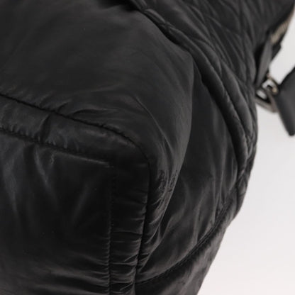 Chanel Vertical Sport Weekender Bag Quilted Nylon, BLACK, NYLON, Travel bag