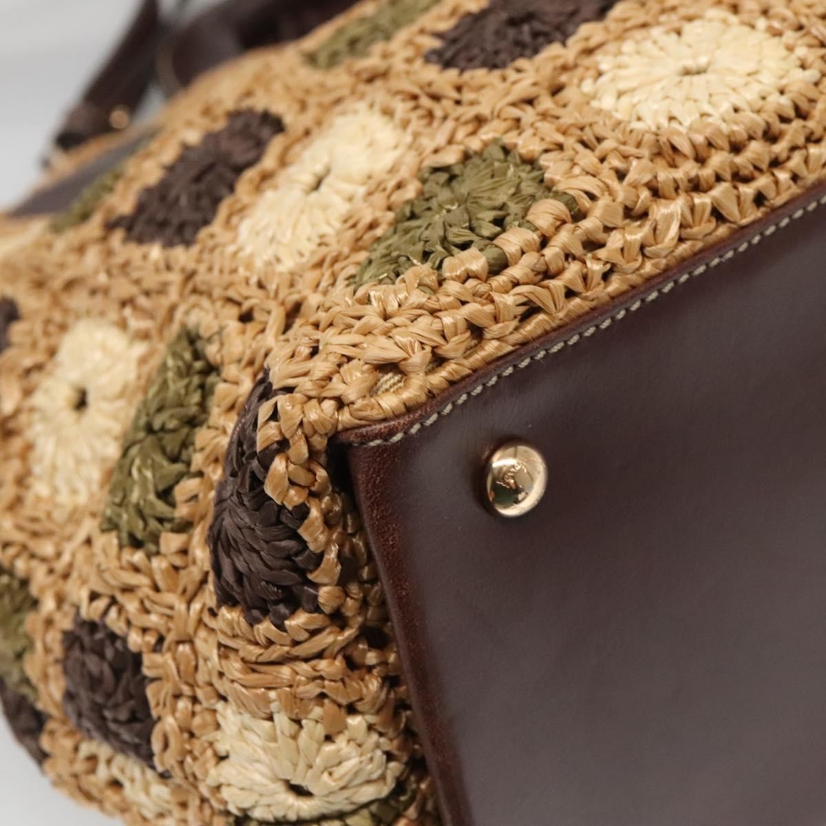 Salvatore Ferragamo Soft W Tote RAFFIA, BROWN, WOOD, Tote bag