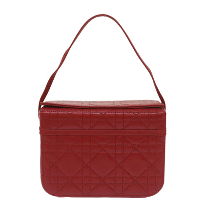 Christian Dior Vanity cosmetic pouch Cannage Leather, RED, LEATHER, Clutche & pouche