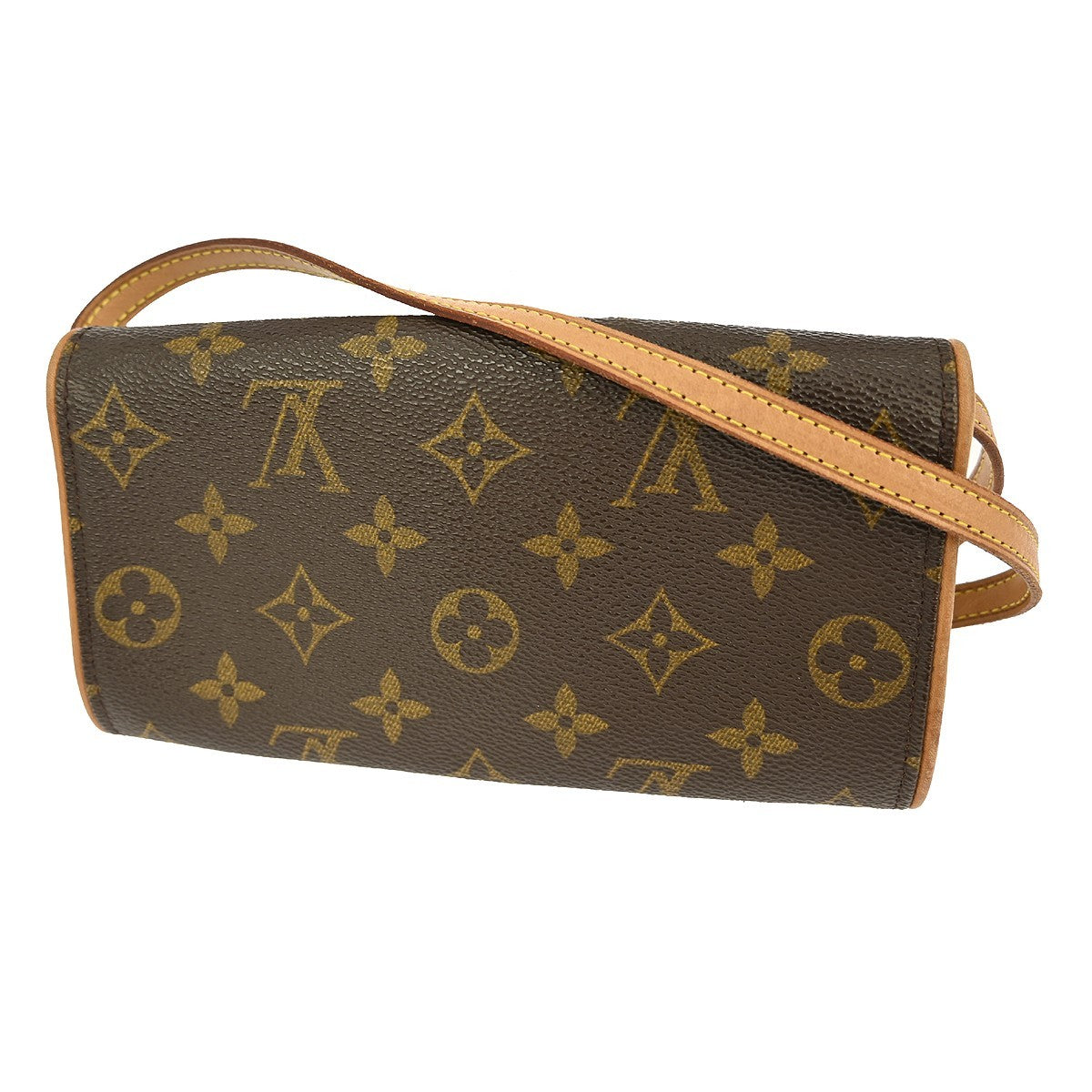 Louis Vuitton Twin Handbag Monogram Canvas, BROWN, CANVAS, Shoulder bag