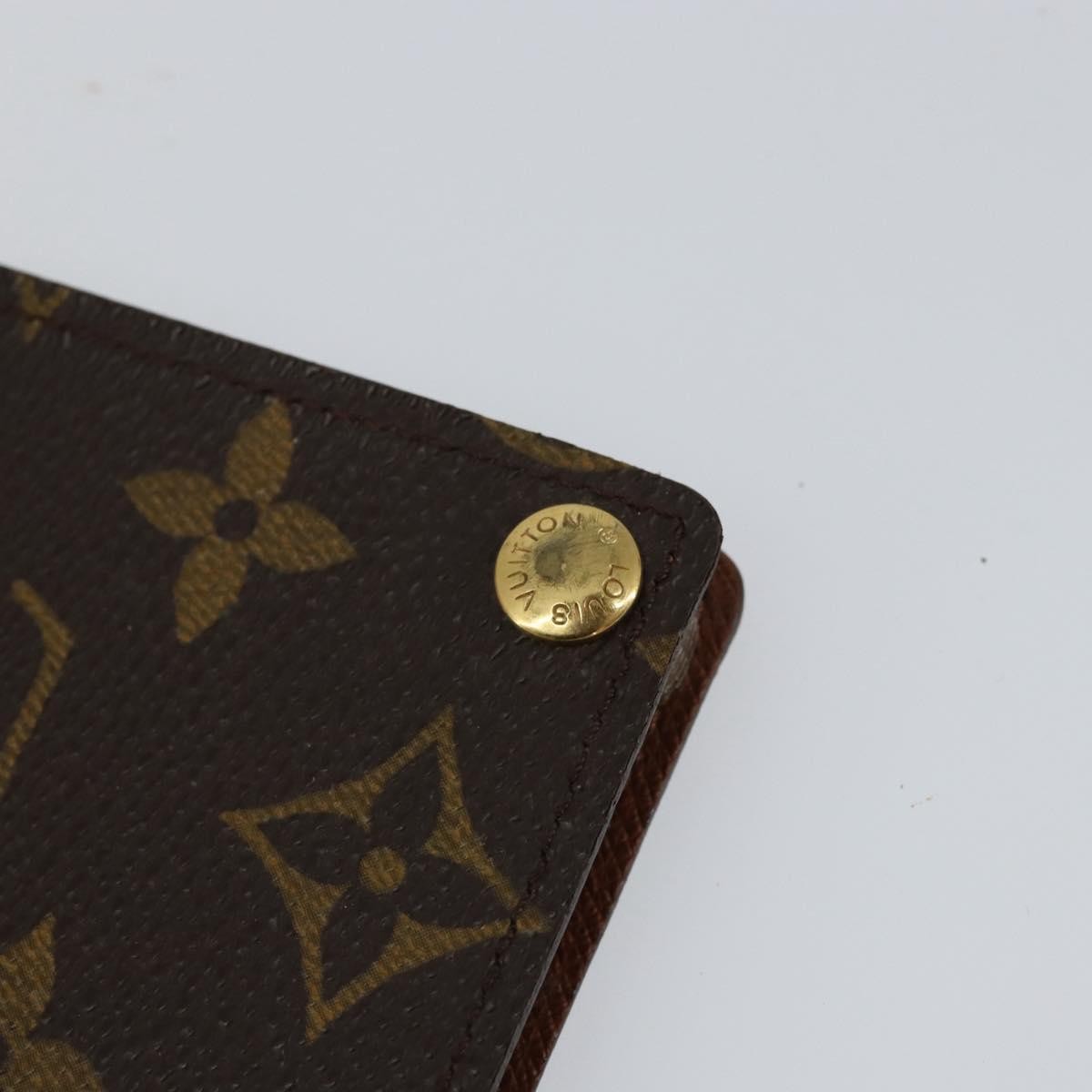 Louis Vuitton Porte Cartes Pression Card Case Monogram Canvas, BROWN, CANVAS, Card Holders