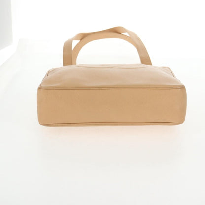 Chanel Coco Mark Leather, BEIGE, LEATHER, Handbag