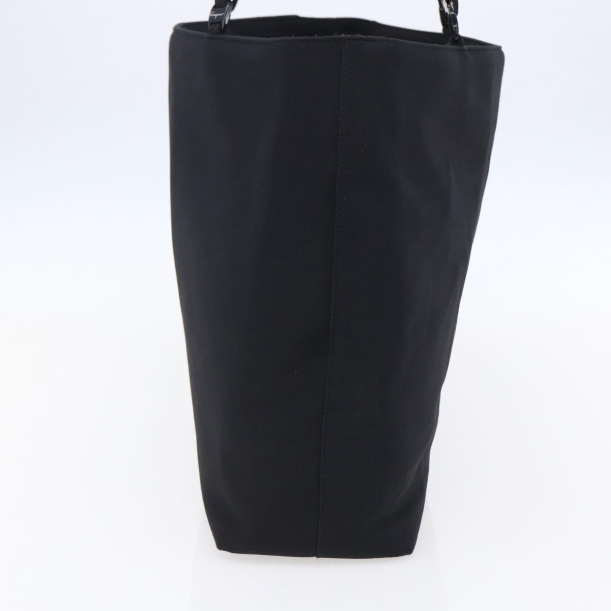 Salvatore Ferragamo Vintage Shoulder Bag Canvas, BLACK, CANVAS, Shoulder bag