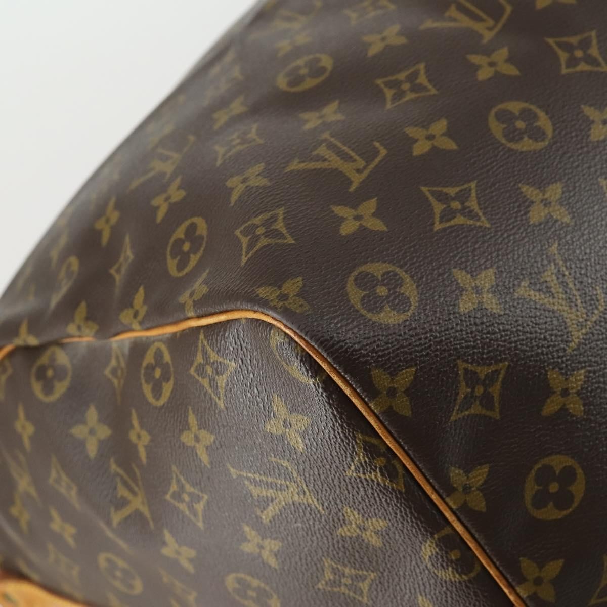 Louis Vuitton Keepall Bandouliere Bag Monogram Canvas, BROWN, CANVAS, Travel bag