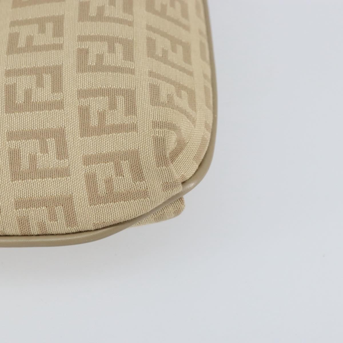 Fendi Vintage Flap Crossbody Bag Zucchino Canvas, BEIGE, CANVAS, Shoulder bag