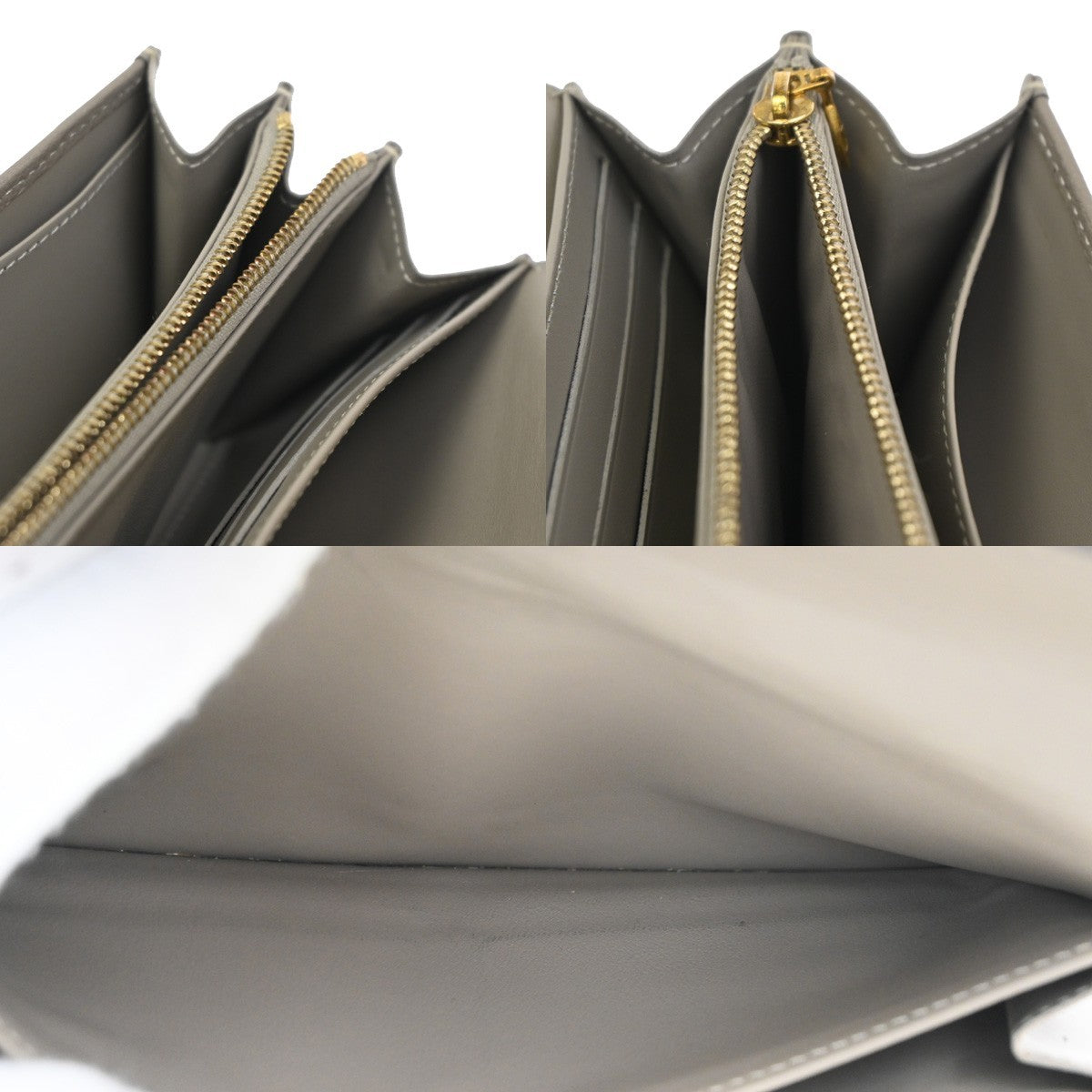 Louis Vuitton Suhali Le Favori Wallet Leather, GRAY, LEATHER, Wallets