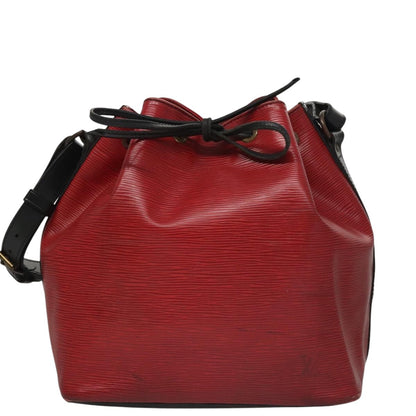 Louis Vuitton Petit Noe Handbag Epi Leather, RED, LEATHER, Shoulder bag