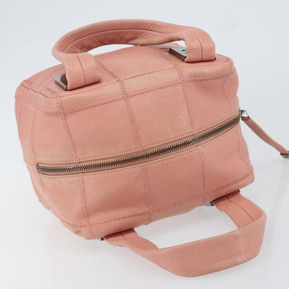 Chanel Chocolate Bar CC Bowler Bag Caviar skin, PINK, LEATHER, Handbag