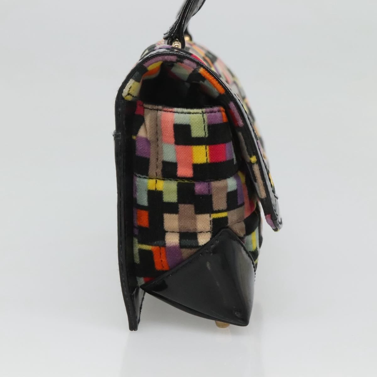 Chanel Chocolate Bar Medallion Flap Bag Quilted Calfskin, MULTICOLOUR, VELVET, Handbag