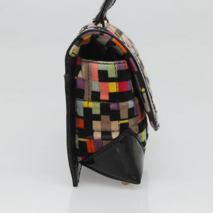 Chanel Chocolate Bar Medallion Flap Bag Quilted Calfskin, MULTICOLOUR, VELVET, Handbag