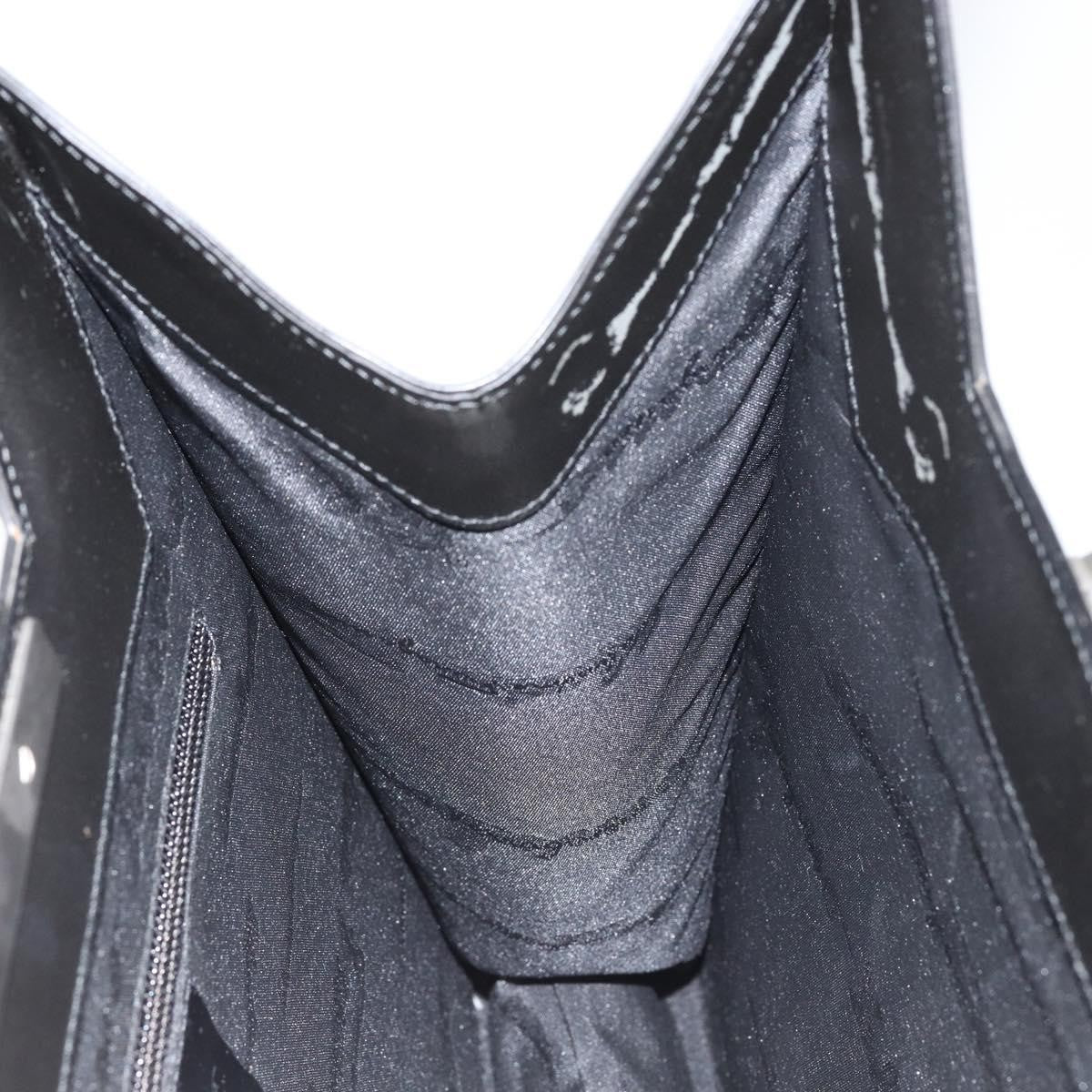 Salvatore Ferragamo Gancini Shoulder Bag Leather, BLACK, LEATHER, Shoulder bag