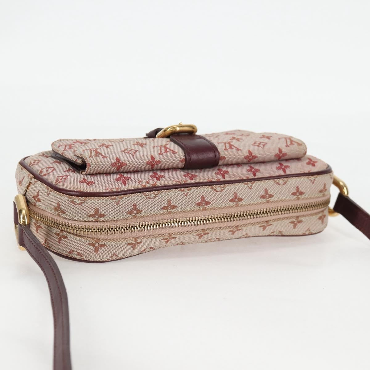 Louis Vuitton Juliette Crossbody Bag Mini Lin, RED, CANVAS, Shoulder bag