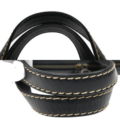 Chanel Surpique Zip Around Satchel Quilted Leather, BLACK, LEATHER, Tote bag