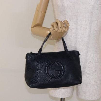 Gucci Soho Kid's Tote Leather, BLACK, LEATHER, Tote bag