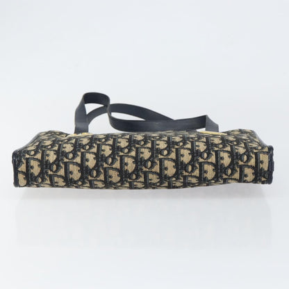 Christian Dior Vintage CD Trotter Handbag Canvas, NAVY, CANVAS, Handbag