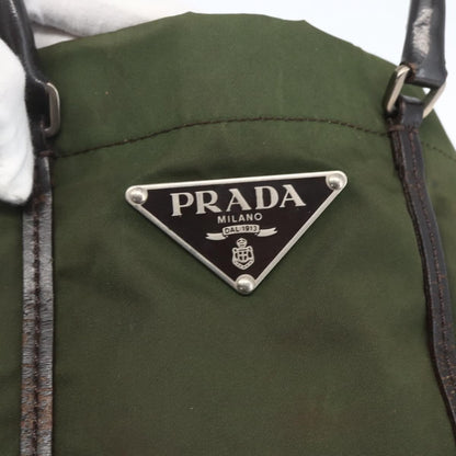 Prada Vintage Tote Tessuto, KHAKI, NYLON, Tote bag