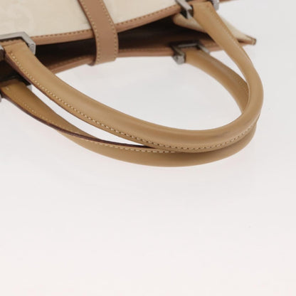 Gucci Vintage Jackie Handbag Canvas, BEIGE, CANVAS, Handbag