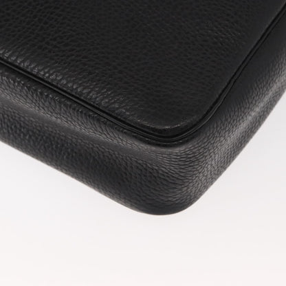 Christian Dior Vintage CD Handbag Leather, BLACK, LEATHER, Briefcase