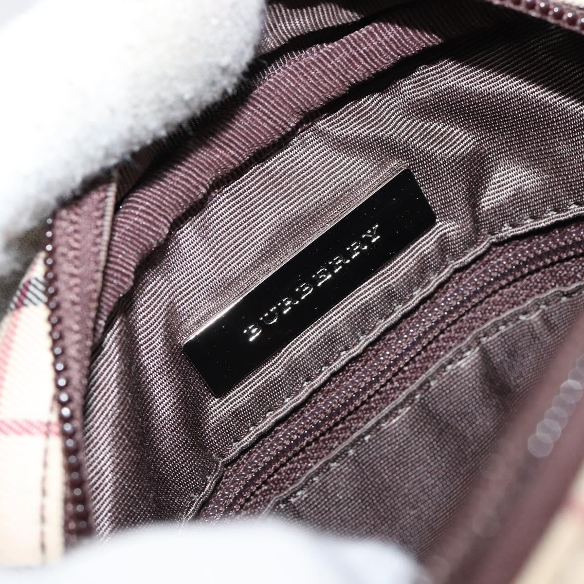 Burberry Nova check Shoulder bag Canvas and Leather, BEIGE, CANVAS, Shoulder bag