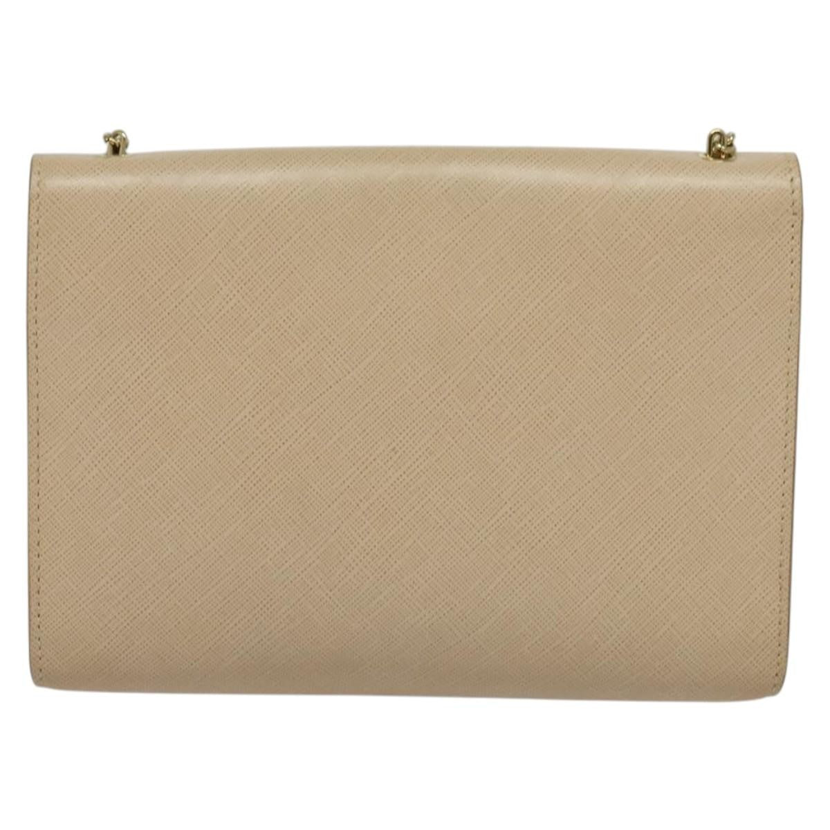 Salvatore Ferragamo Ginny Crossbody Bag Leather, BEIGE, LEATHER, Shoulder bag