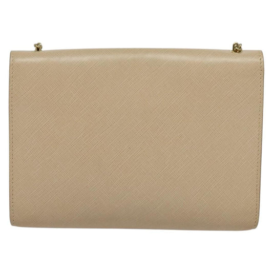 Salvatore Ferragamo Ginny Crossbody Bag Leather, BEIGE, LEATHER, Shoulder bag